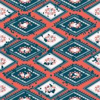 Flat seamless ethnic pattern, Vector geometric dirty design for decoration background, cover book, textile and fashion clothes.