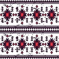 Flat seamless ethnic pattern, Vector geometric damage design for decoration background, cover book, textile and fashion clothes.