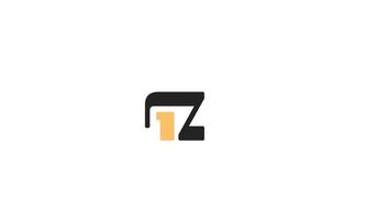 Alphabet letters Initials Monogram logo GZ, ZG, G and Z vector