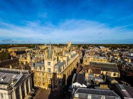 HDR Aerial view of Cambridge photo