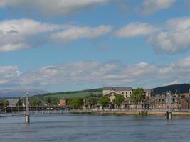 The city of Inverness and the scotish highlands photo