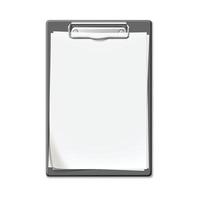 Clip Board With Blank List Sheet Attached Vector