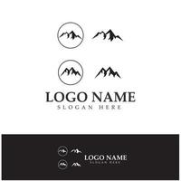 Sun Mountain Logo Icon Design  stock illustration vector