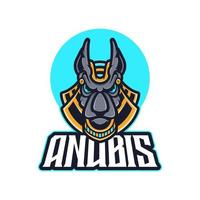 anubis logo mascota ilustraciones vectoriales vector