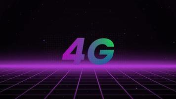 Fond d'animation de texte 4g v1.1 video