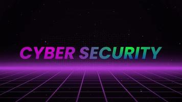 Cyber Security Text Animation Background V1.1 video