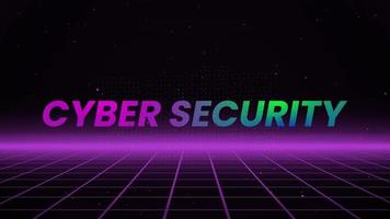 Cyber Security Text Animation Background V1.1 video