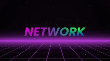 Network Text Animation Background V1.1 video