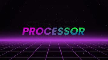 Processor Text Animation Background V1.1 video