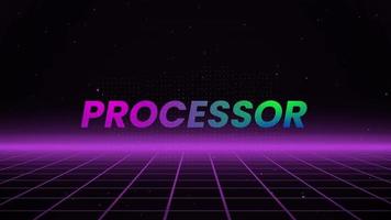 Processor Text Animation Background V1.1 video