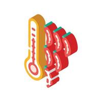 chilli pepper spice scale isometric icon vector illustration