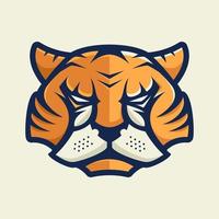 Tiger head animal logo mascot