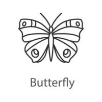 Butterfly linear icon. Insect. Thin line illustration. Moth. Contour symbol. Vector isolated outline drawing