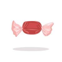 Vector illustration, salt water taffy isolated on a white background, as a national taffy day template.