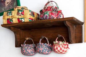 Display of hand made baskets in Sacramento USA on August 5, 2011 photo