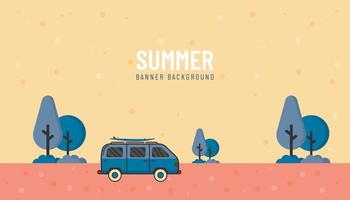 ilustración vectorial gráfico de fondo de verano. bueno para pancarta, afiche, volante, etc. vector