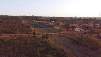 brasilia, brazilië, 1 juni 2022 luchtfoto van karriri xoco en tuxa stammen die in het noordwesten, brasilia leven video