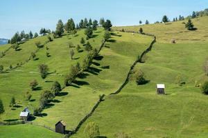 Farmland near  Campulung Moldovenesc Transylvania Romania on September 18, 2018 photo