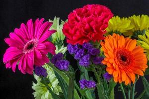 Bunch of Vivid Coloured Flowers photo