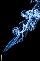 Incense stick smoke trail photo