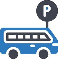 bus parking vector illustration on a background.Premium quality symbols.vector icons for concept and graphic design.