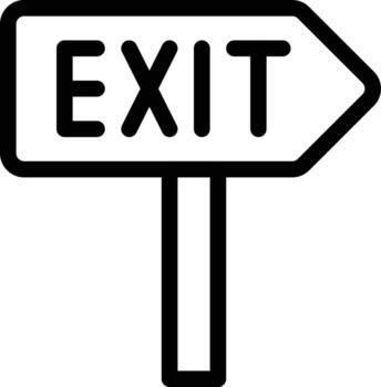 exit vector illustration on a background.Premium quality symbols.vector icons for concept and graphic design.