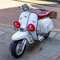 Old Lambretta scooter in East Grinstead on March 24, 2022 photo