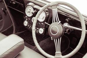 Triumph Roadster on display at Shoreham Airshow in Shoreham-by-Sea, West Sussex on August 30, 2014 photo