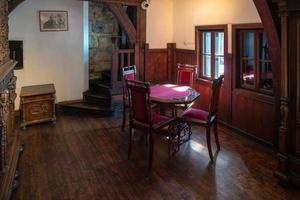 Interior view of Dracula's Castle in Bran Transylvania Romania on September 20, 2018 photo