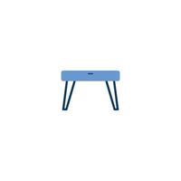 Desk Table Furniture line icon. linear style sign for mobile concept and web design. Desk Table Furniture outline vector icon. Symbol, logo illustration. Vector graphic