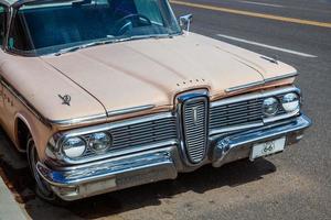 Old Edsel parked in Seligman Arizona on July 31, 2011 photo