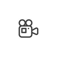 Video Recorder line icon. linear style sign for mobile concept and web design. Video Recorder camera outline vector icon. Symbol, logo illustration. Vector graphics