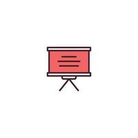 Board Filled line icon. linear style sign for mobile concept and web design. Board Filled Line vector icon. Symbol, logo illustration. Vector graphic