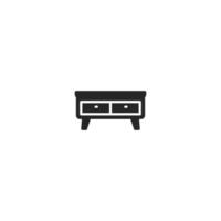 Desk Table Furniture line icon. linear style sign for mobile concept and web design. Desk Table Furniture outline vector icon. Symbol, logo illustration. Vector graphic