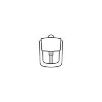 Backpack line icon. linear style sign for mobile concept and web design. Backpack outline vector icon. Symbol, logo illustration. Vector graphic
