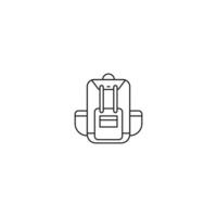 Backpack line icon. linear style sign for mobile concept and web design. Backpack outline vector icon. Symbol, logo illustration. Vector graphic