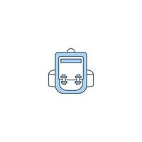 Backpack filled line icon. linear style sign for mobile concept and web design. Backpack filled line vector icon. Symbol, logo illustration. Vector graphic