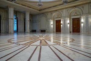 Interior view of the Palace of the People building in Bucharest Romania on September 21, 2018 photo