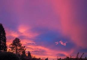 Colourful Sunset over East Grinstead photo