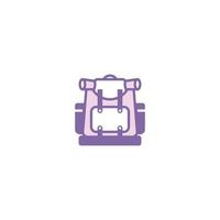 Backpack filled line icon. linear style sign for mobile concept and web design. Backpack filled line vector icon. Symbol, logo illustration. Vector graphic