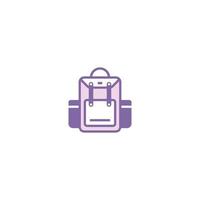 Backpack line icon. linear style sign for mobile concept and web design. Backpack outline vector icon. Symbol, logo illustration. Vector graphic