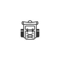 Backpack line icon. linear style sign for mobile concept and web design. Backpack outline vector icon. Symbol, logo illustration. Vector graphic