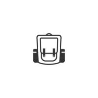 icono de línea de mochila. signo de estilo lineal para concepto móvil y diseño web. icono de vector de contorno de mochila. símbolo, ilustración de logotipo. gráfico vectorial