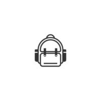 Backpack line icon. linear style sign for mobile concept and web design. Backpack outline vector icon. Symbol, logo illustration. Vector graphic
