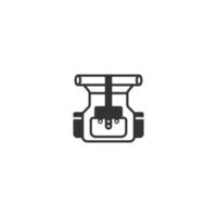 icono de línea de mochila. signo de estilo lineal para concepto móvil y diseño web. icono de vector de contorno de mochila. símbolo, ilustración de logotipo. gráfico vectorial