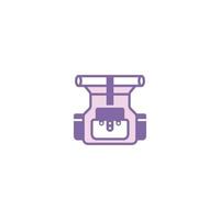 Backpack line icon. linear style sign for mobile concept and web design. Backpack outline vector icon. Symbol, logo illustration. Vector graphic