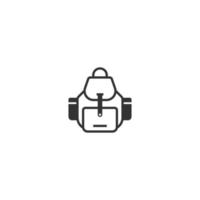 Backpack line icon. linear style sign for mobile concept and web design. Backpack outline vector icon. Symbol, logo illustration. Vector graphic