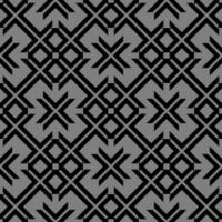 monochrome geometric floral fabric pattern vector