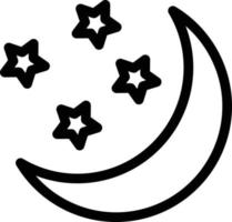 luna estrellas vector ilustración sobre un fondo.símbolos de calidad premium.iconos vectoriales para concepto y diseño gráfico.