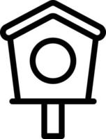 ilustración de vector de casa de aves en un fondo. símbolos de calidad premium. iconos vectoriales para concepto y diseño gráfico.